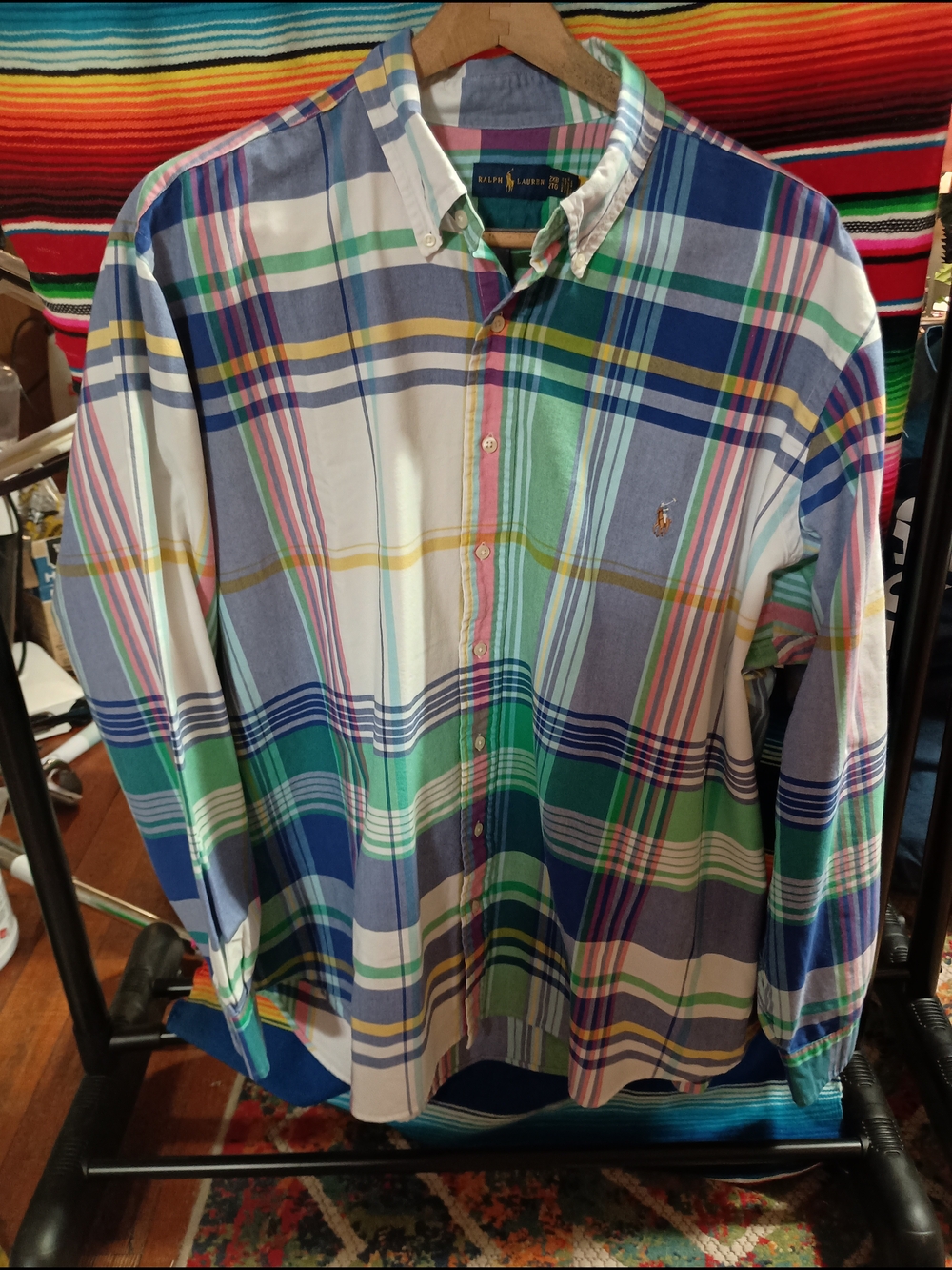 Polo by Ralph Lauren Men's Multicolor Plaid Button-Down Shirt 2XB/2TG - Picture 2 of 5